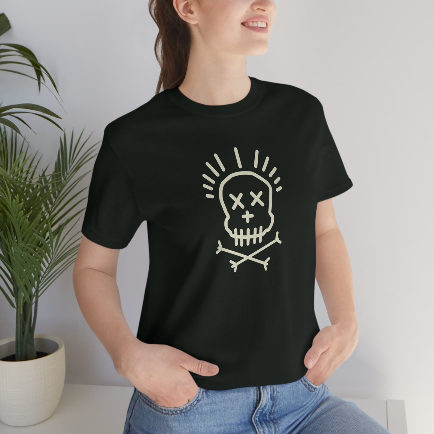 Line Skull Short Sleeve Tee