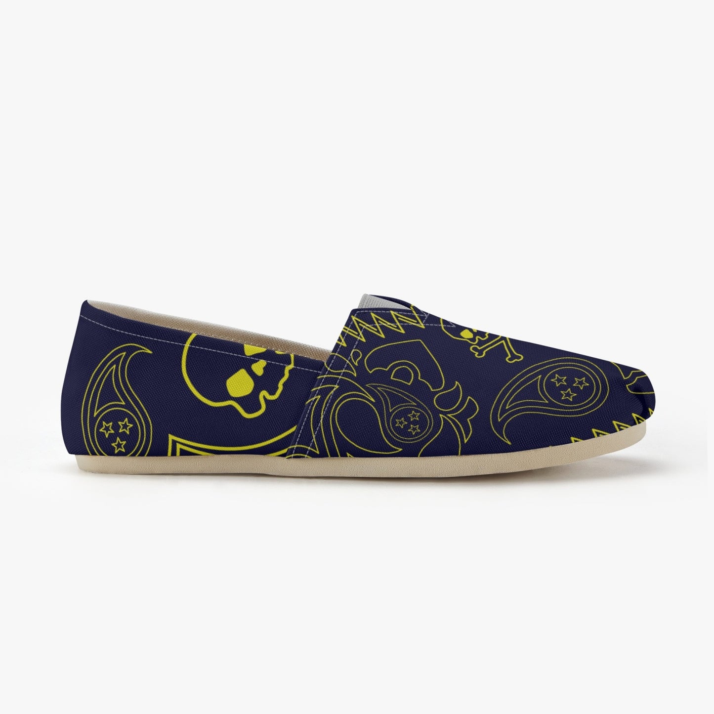 Paisley Skull Canvas  Shoes