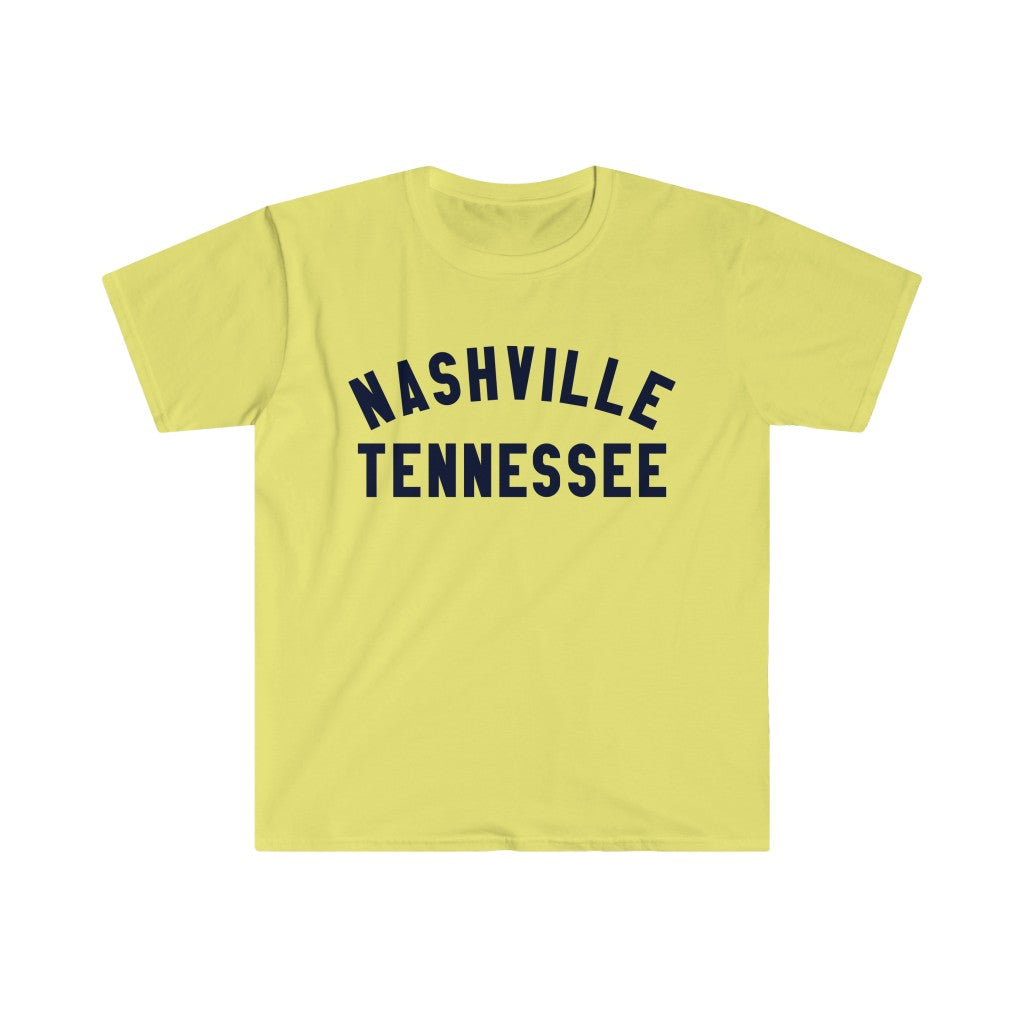 Nashville TN font Unisex Softstyle T-Shirt
