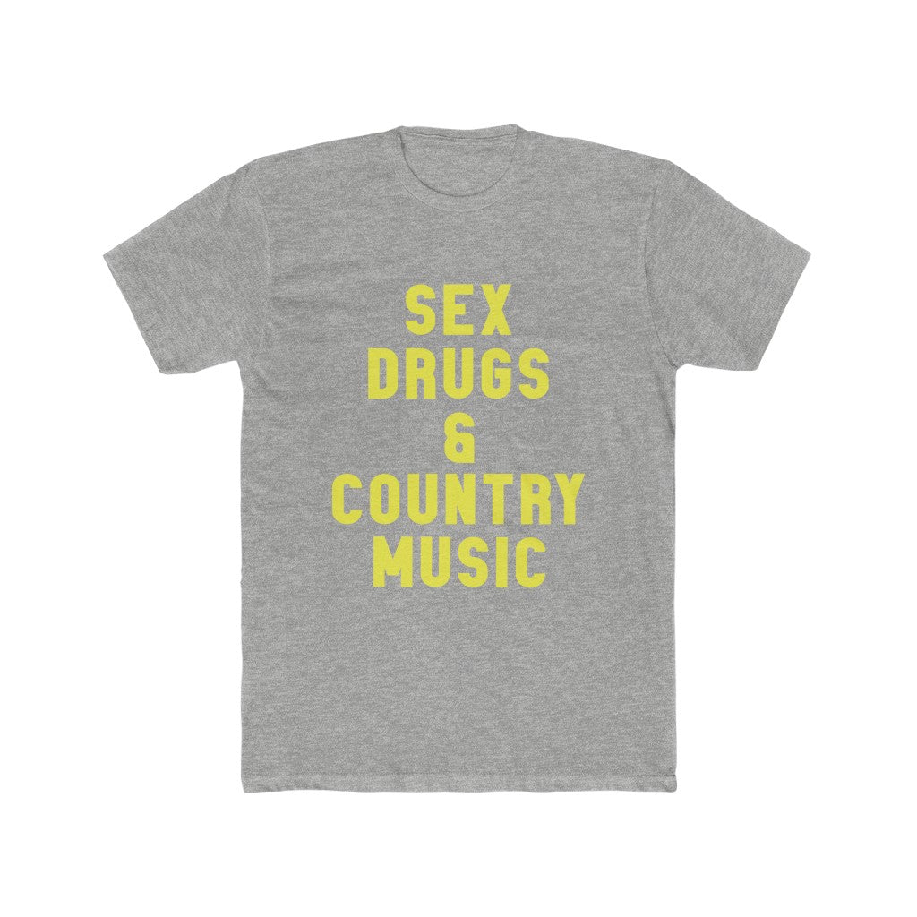 Country Music Gold Text T-shirt