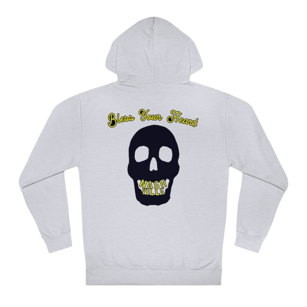 Music City Bless Your Heart SkullTeeth Bone hoodie