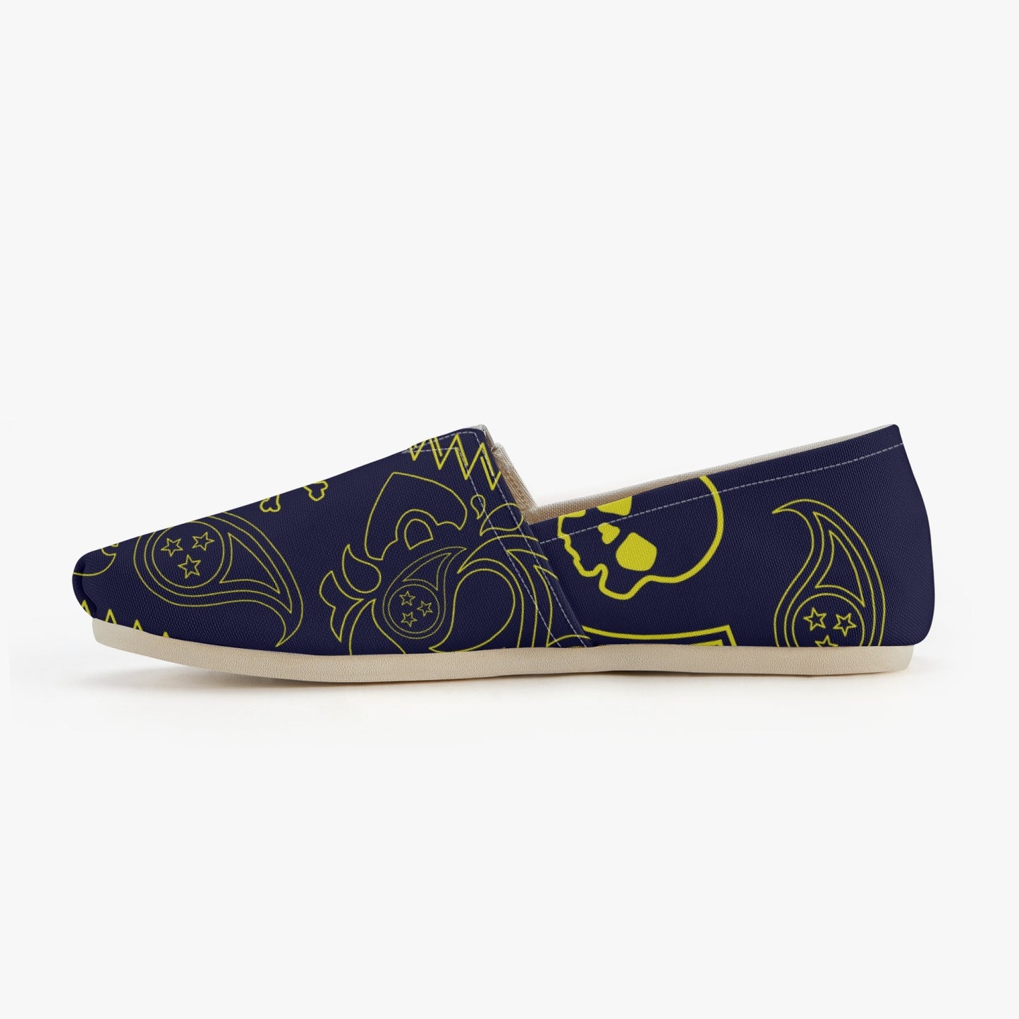 Paisley Skull Canvas  Shoes