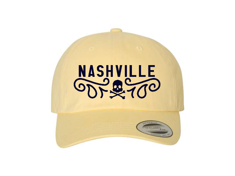 Nashville Paisley Skull Twill Dad's Cap