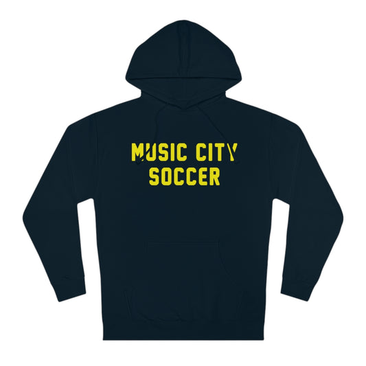 Music City Soccer Basic Text Unisex Hooded Sweatshirt
