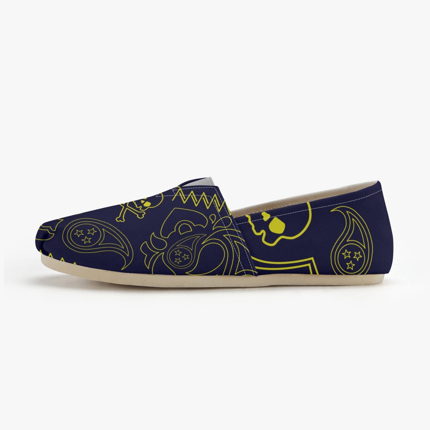 Paisley Skull Canvas  Shoes