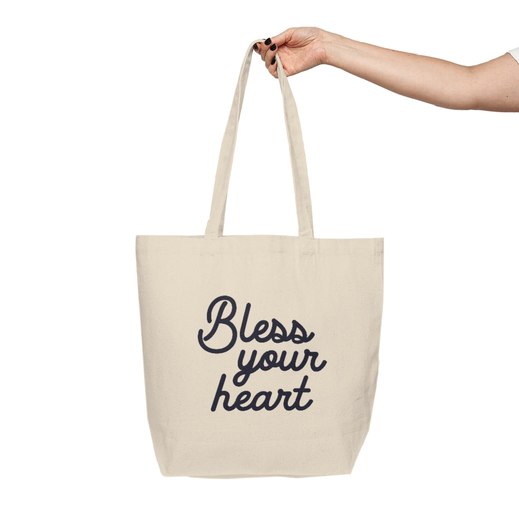Bless Your Heart Canvas Shopping Tote