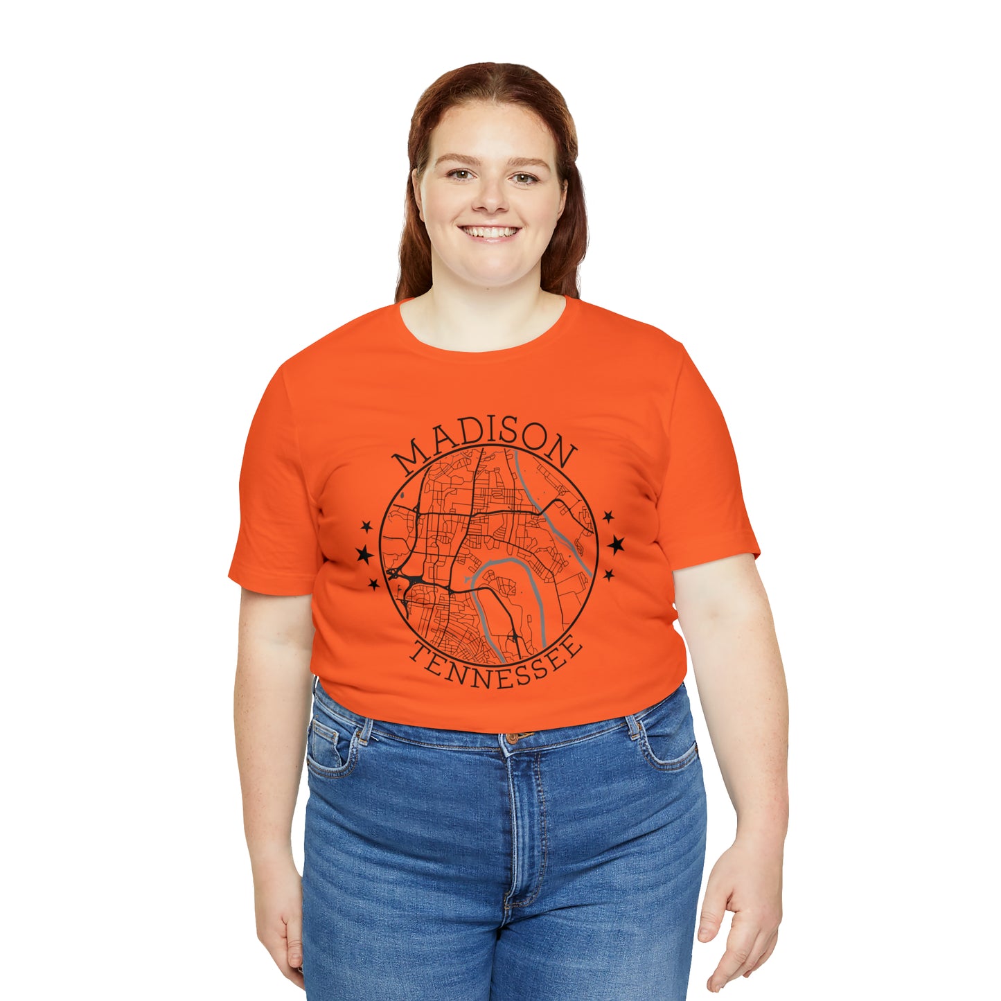 Madison Circle Map Unisex Jersey Short Sleeve Tee