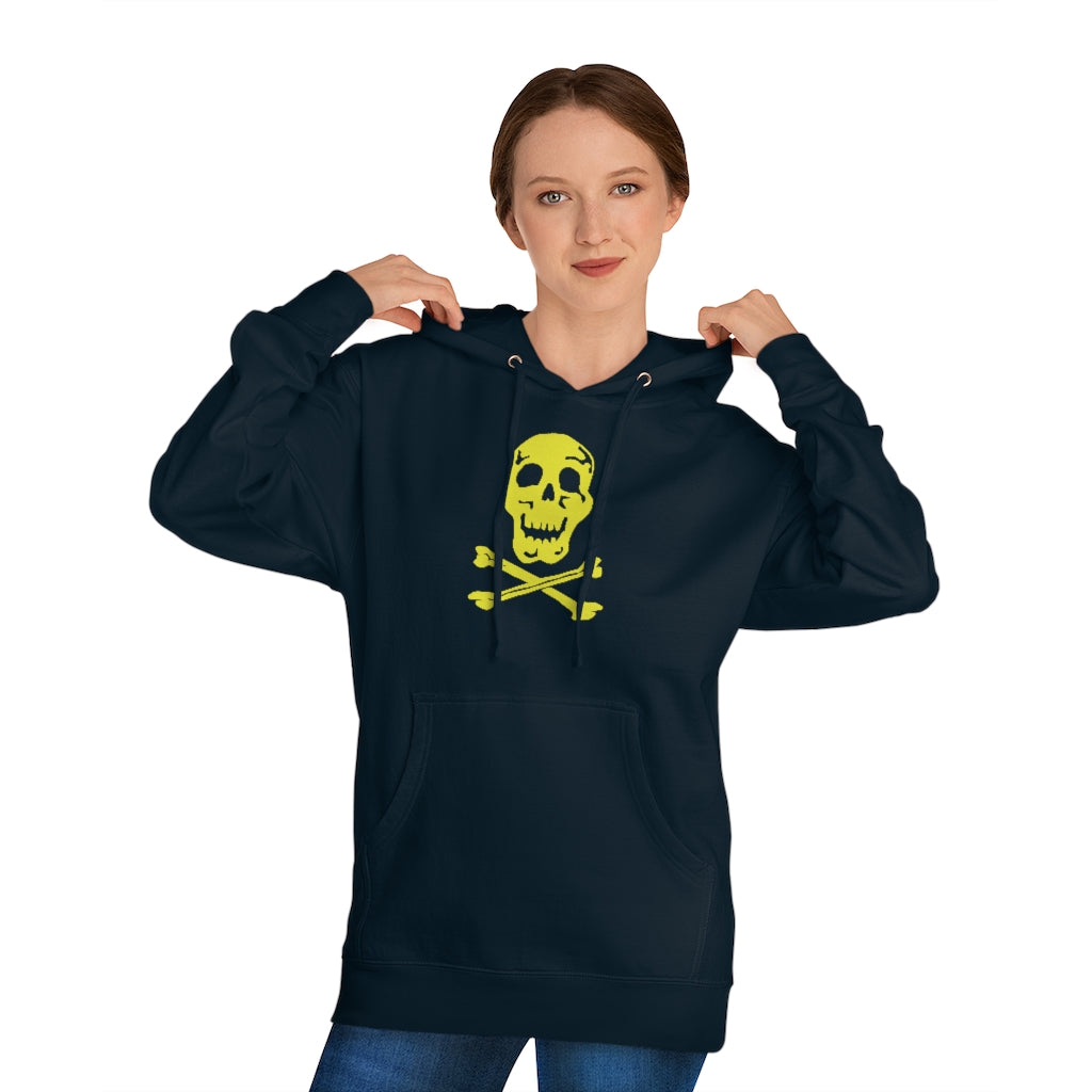 Pirate Flag No quarter Soccer Ball graphic hoodie Unisex Hooded Sweatshirt