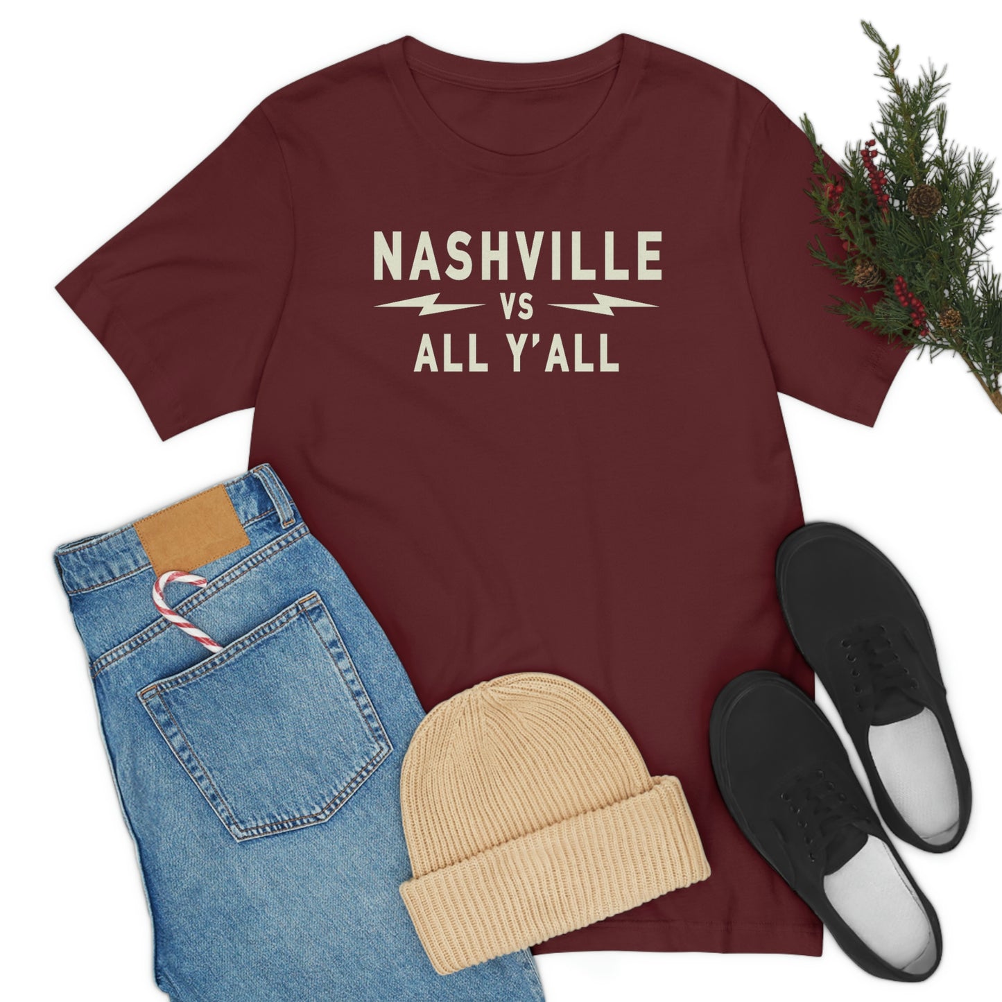 Nashville Vs White Text graphic