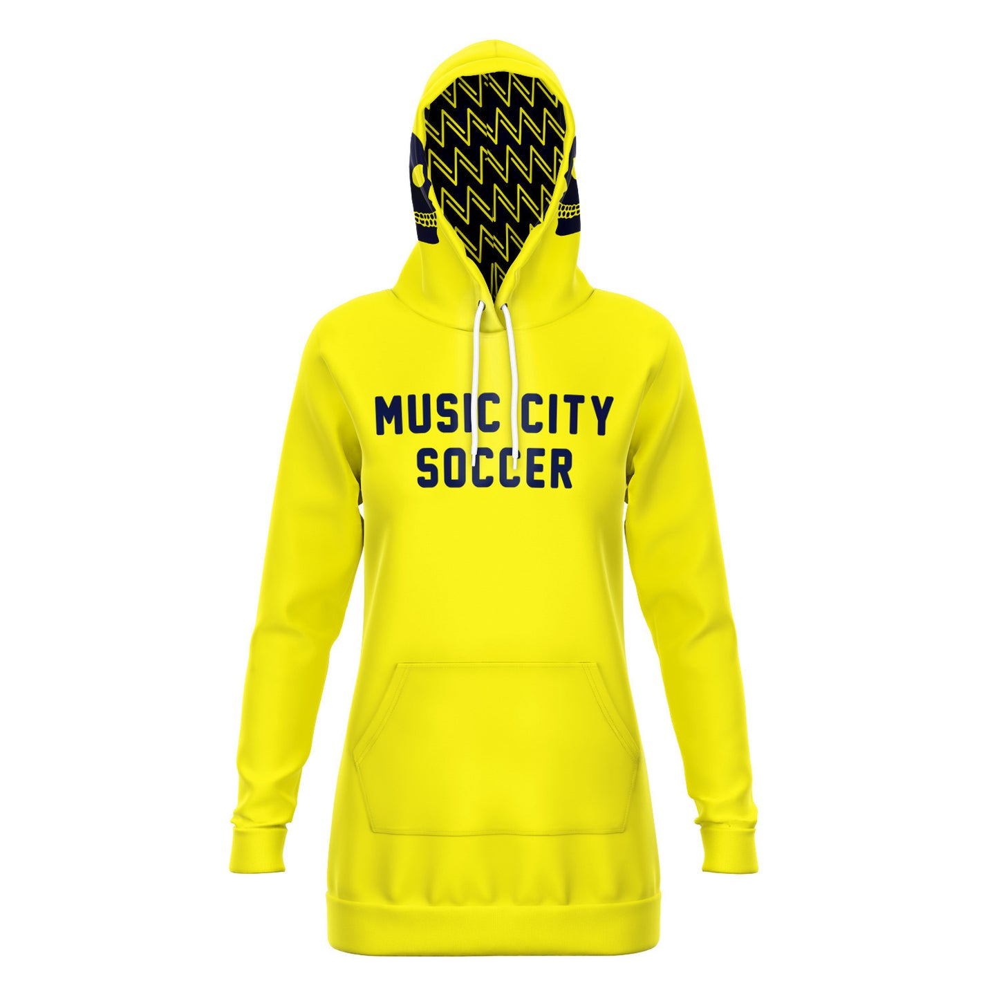 Skull Profile Music City Soccer  Hoodie Dress