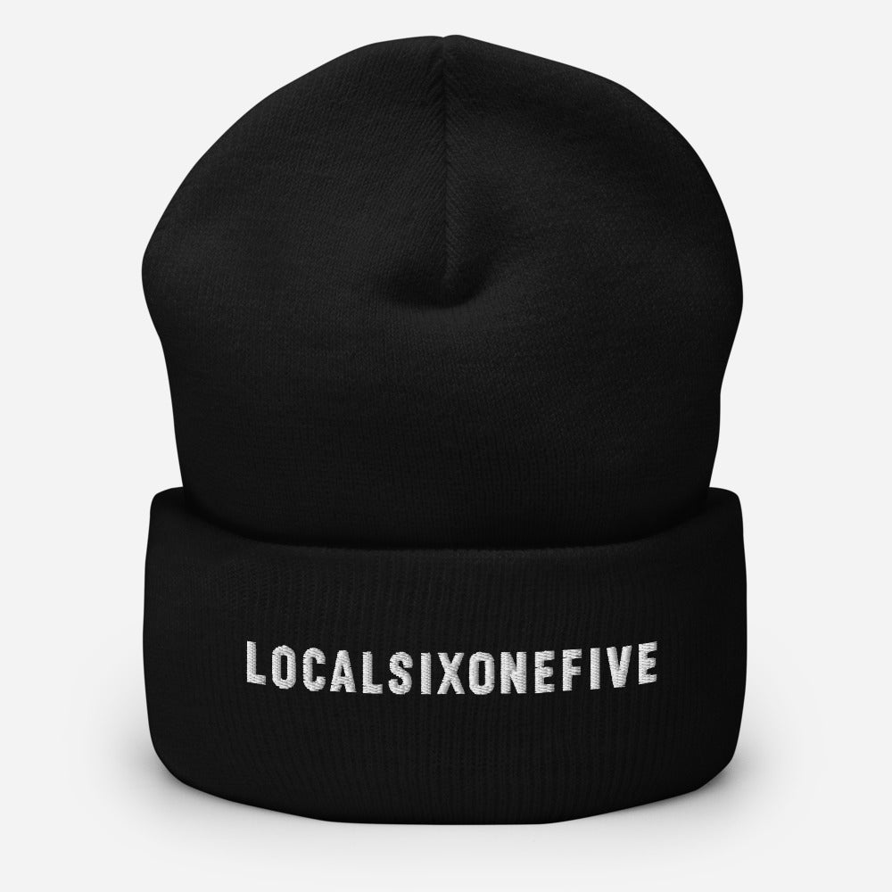 Localsixonefive wordmark embroidered Cuffed Beanie