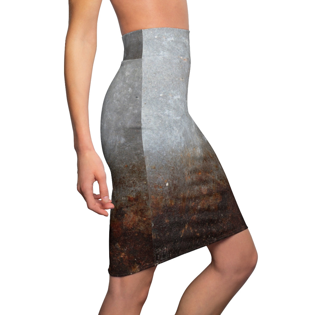 Women's Rusted  Pencil Skirt