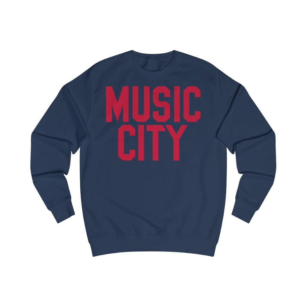 Music City Red Text Sweatshirt