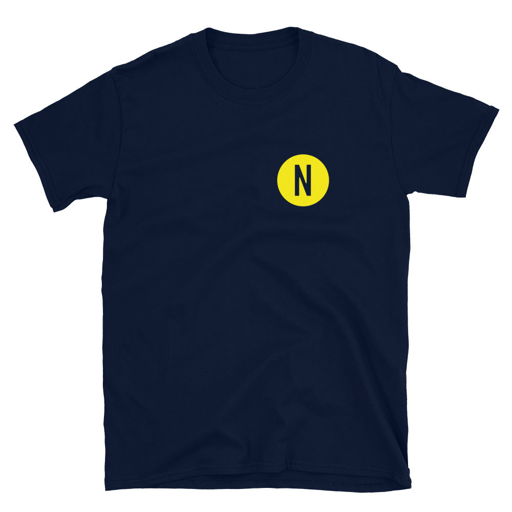 Vintage N Chest Logo Modern Gold Short-Sleeve Unisex T-Shirt