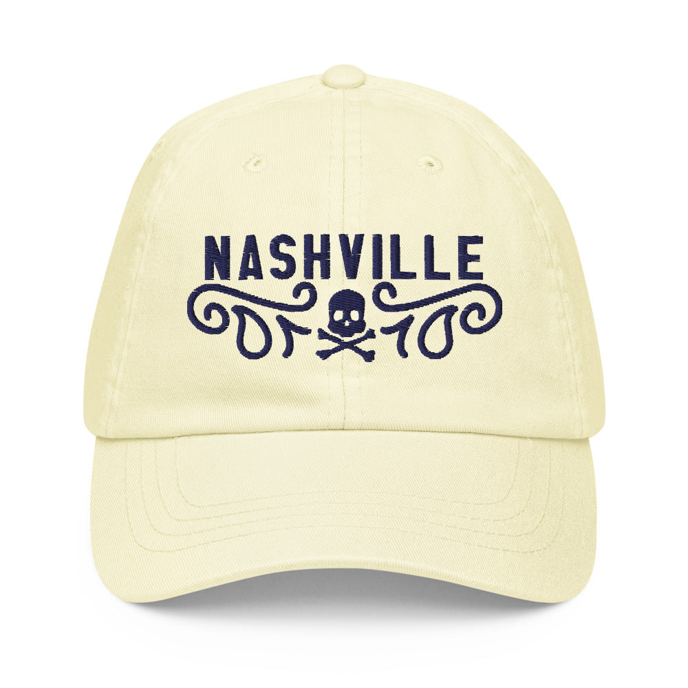 Nashville Skull and Paisley 615 Pastel baseball hat
