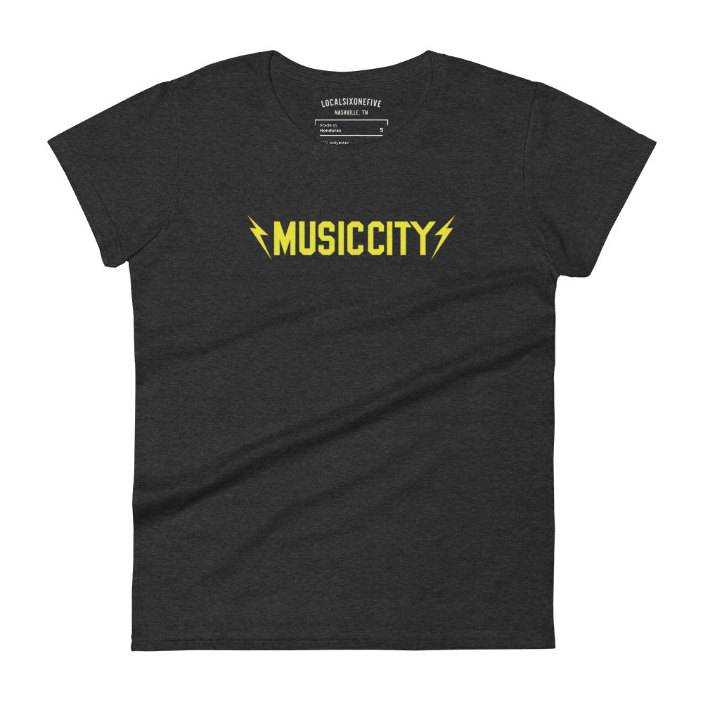 Music City Block Bolts Women's short sleeve t-shirt