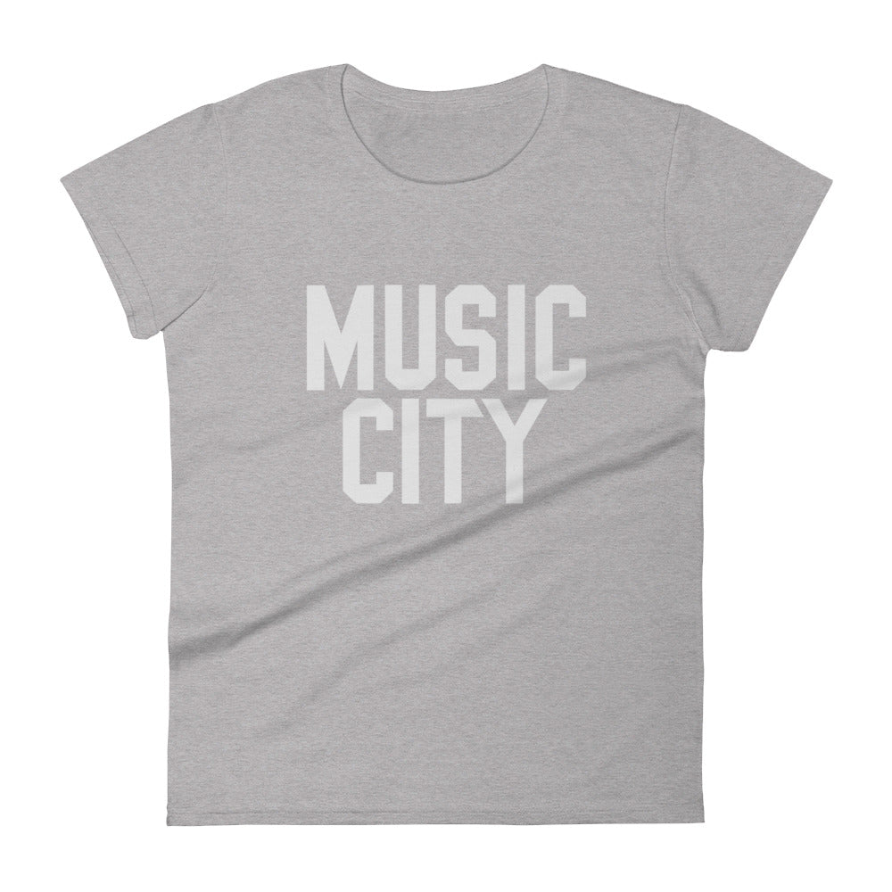 Music City Basic Text Women's short sleeve t-shirt