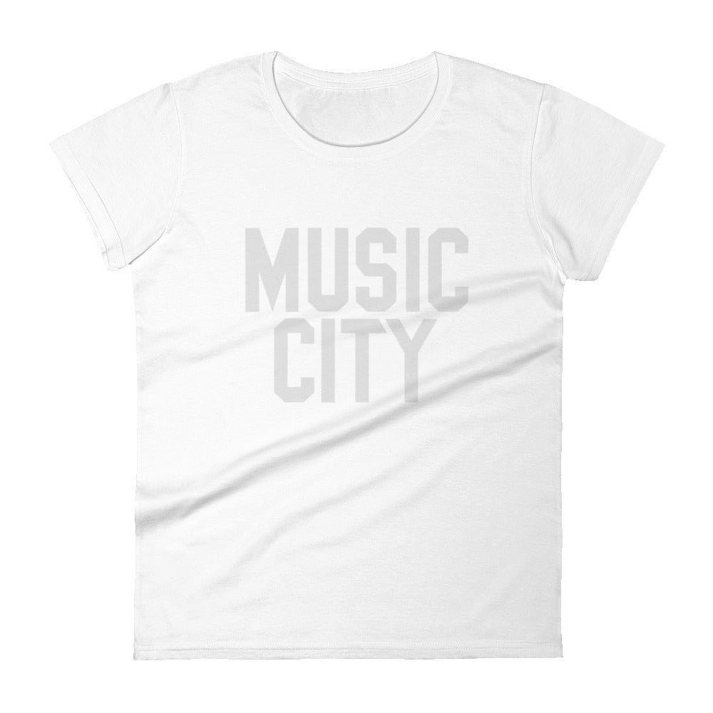 Music City Basic Text Women's short sleeve t-shirt